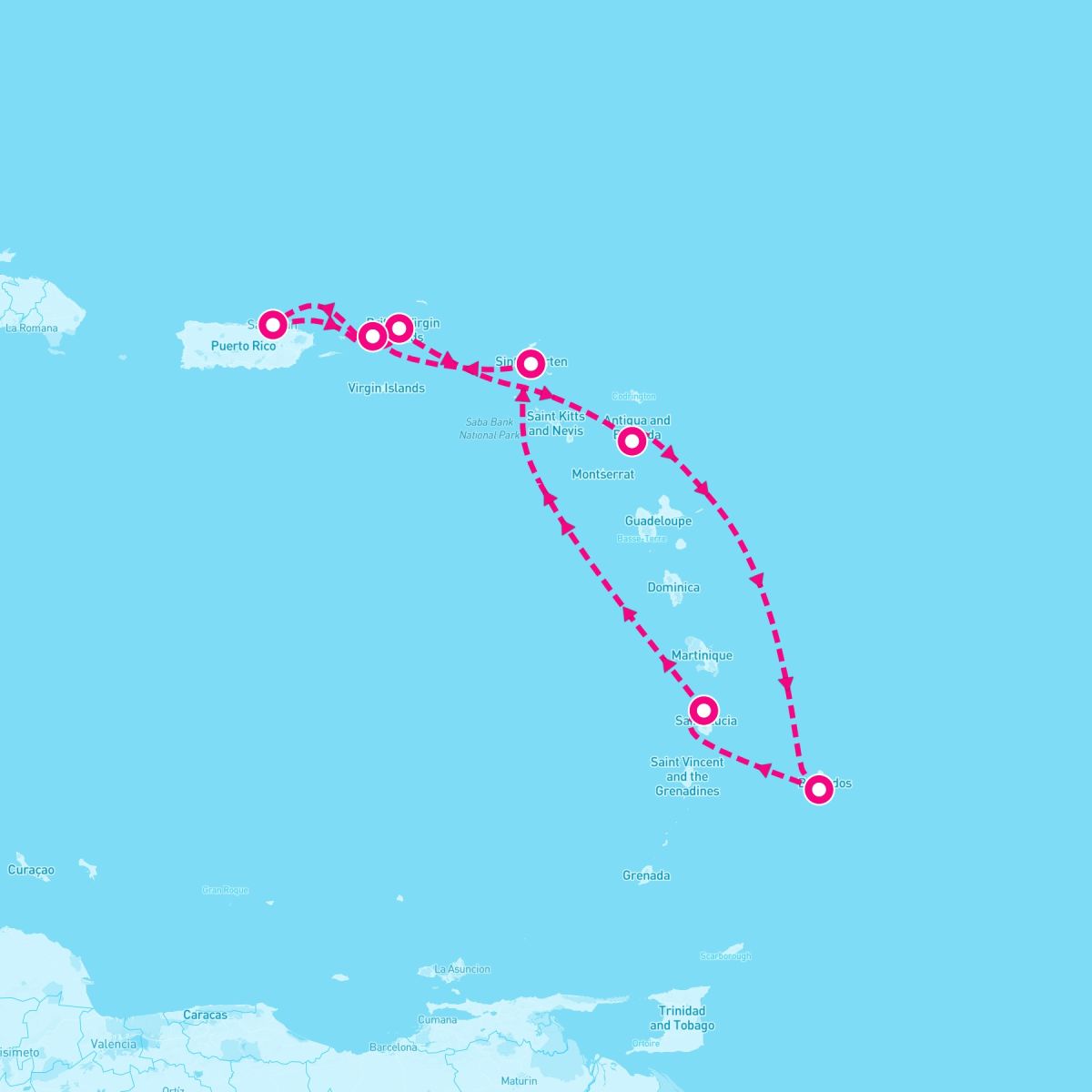 7 Night Caribbean: Barbados St. Lucia & Antigua (San Juan Roundtrip)