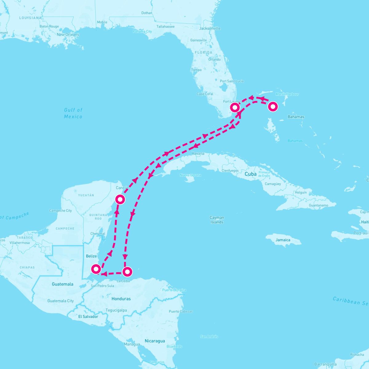 7 Night Caribbean: Great Stirrup Cay & Harvest Caye (Miami Roundtrip)