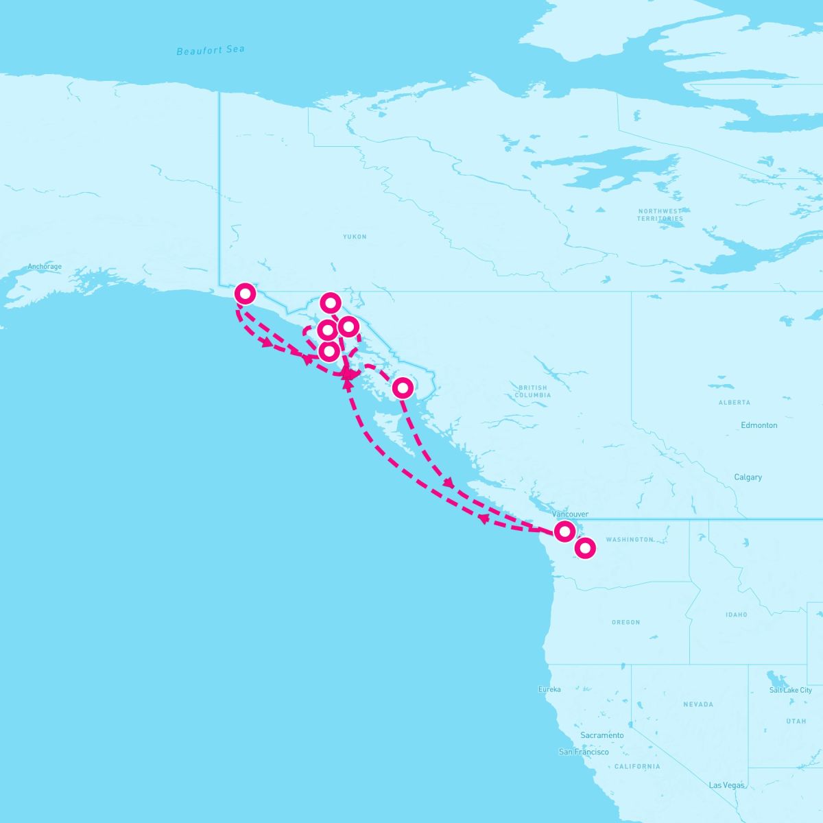 10 Night Alaska: Hubbard Glacier Skagway & Juneau (Seattle Roundtrip)