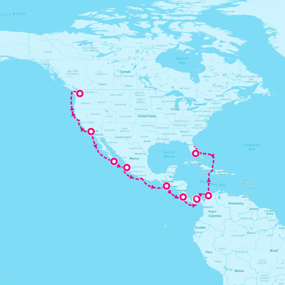23 Night Panama Canal: Mexico & Bahamas (Port Canaveral To Seattle)