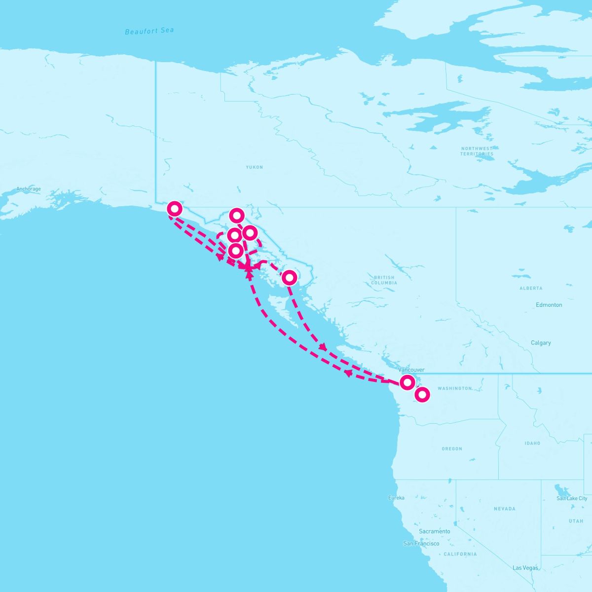 10 Night Alaska: Hubbard Glacier Skagway & Juneau (Seattle Roundtrip)