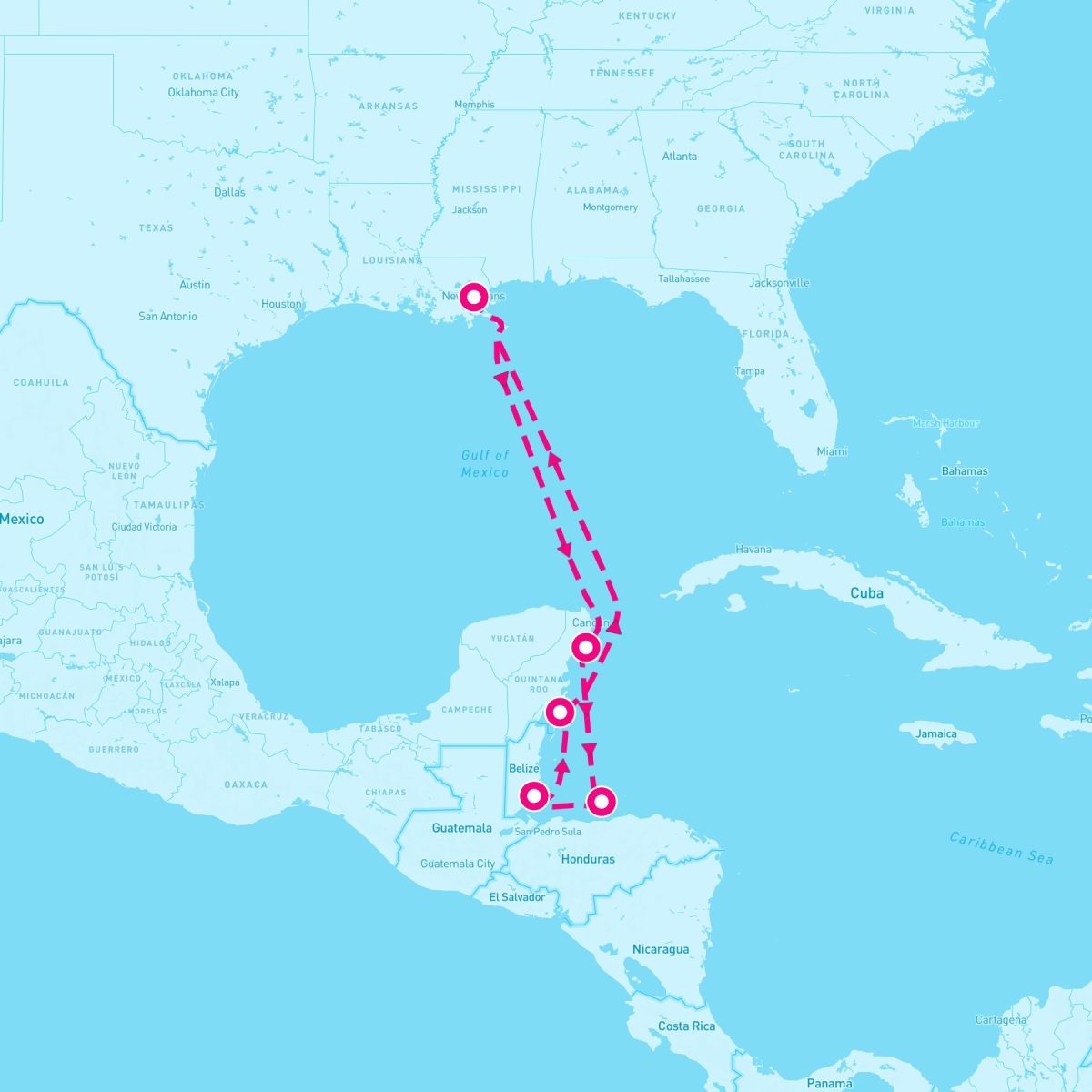7 Night Caribbean: Harvest Caye Cozumel & Roatan (New Orleans Roundtrip)