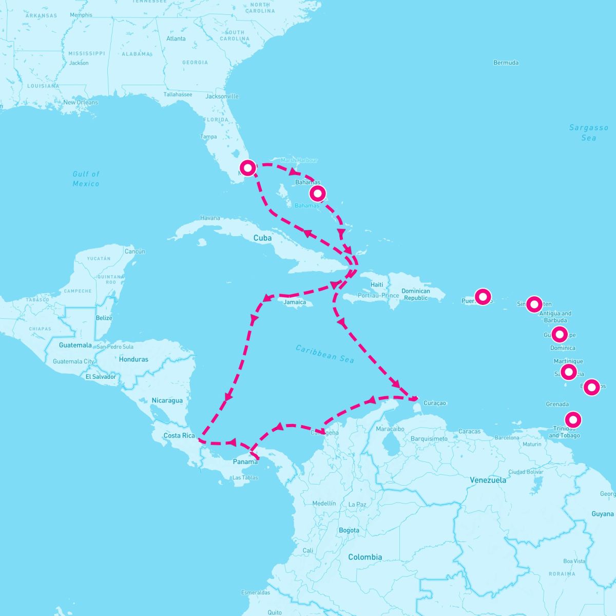 12 Night Eastern Caribbean: St. Lucia  (Ft. Lauderdale Roundtrip)