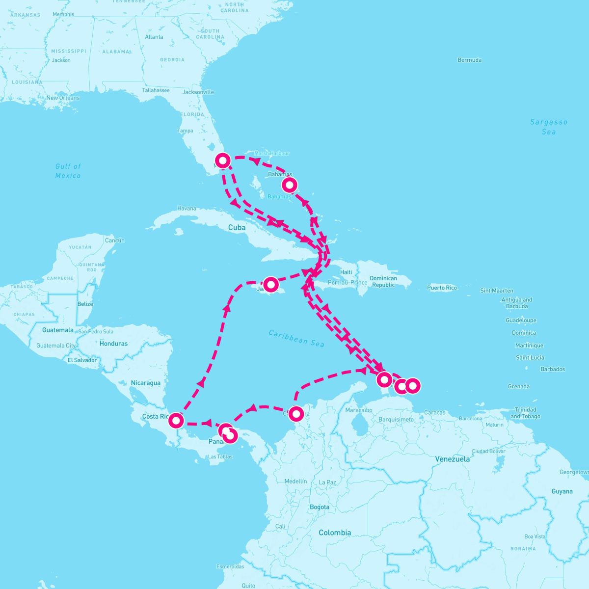 21 Night Southern Caribbean & Panama Canal Holiday (Ft. Lauderdale Roundtrip)