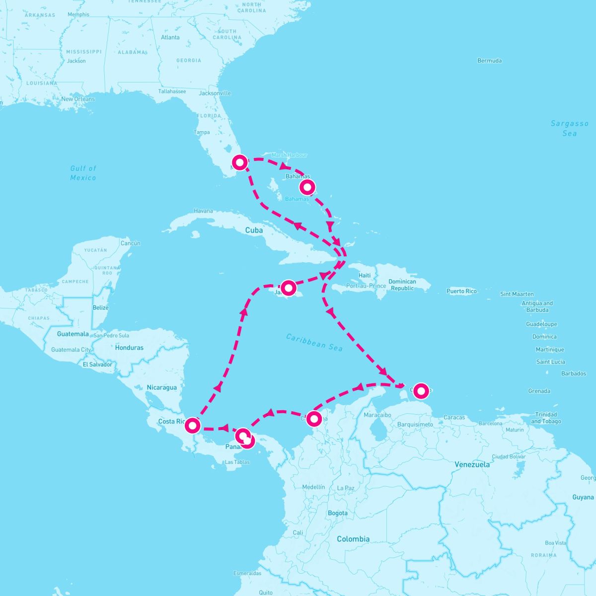 12 Night Panama Canal Holiday: Costa Rica & Greater Antilles (Ft. Lauderdale Roundtrip)