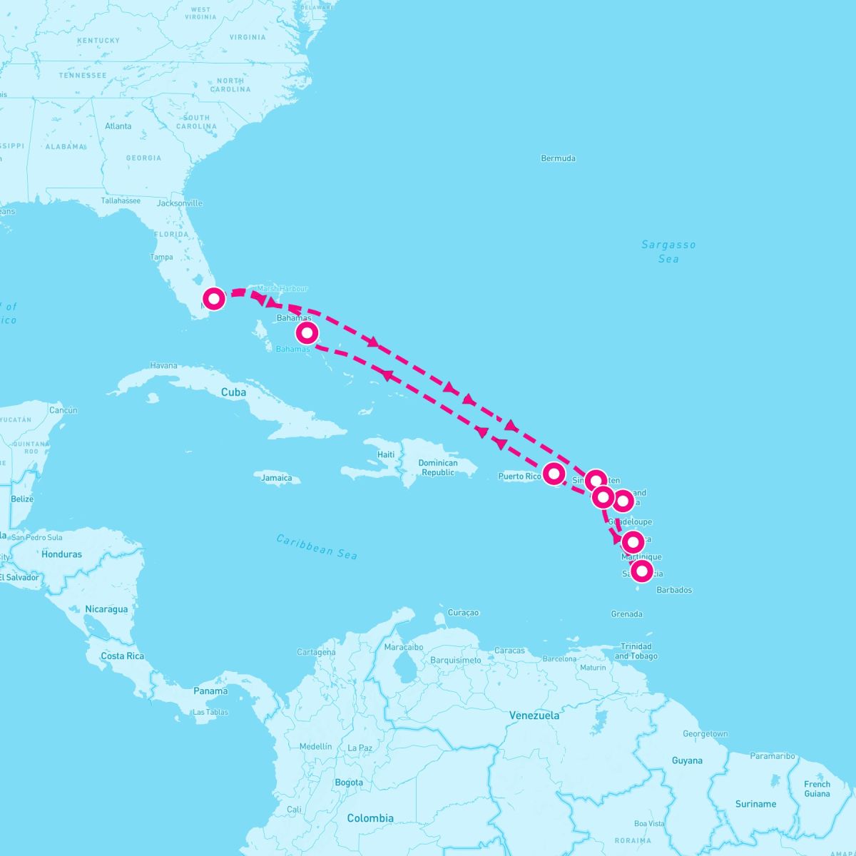 11 Night Eastern Caribbean: Windward & Leeward Islands (Ft. Lauderdale Roundtrip)