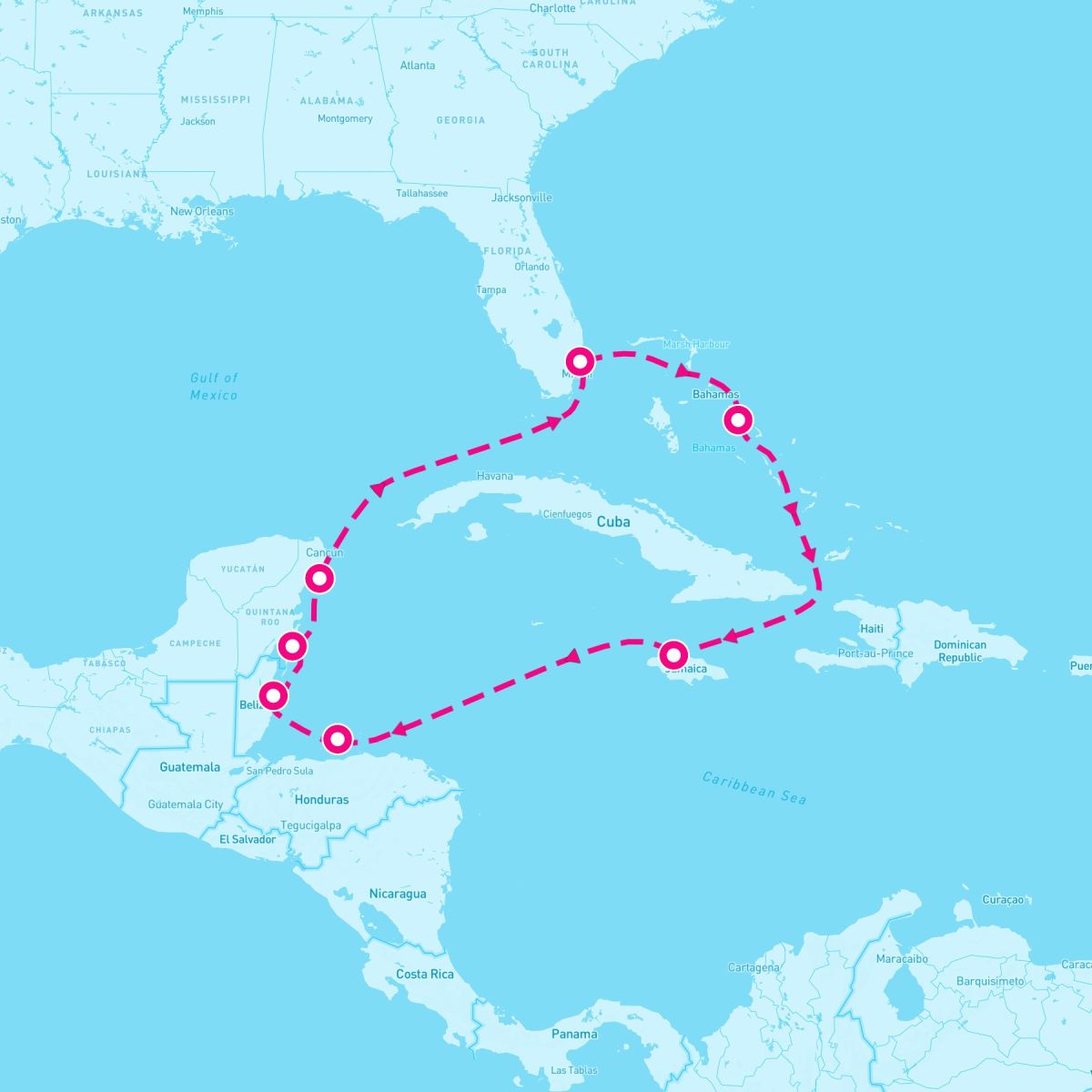 10 Night Western Caribbean: Greater Antilles Belize & Mexico (Ft. Lauderdale Roundtrip)