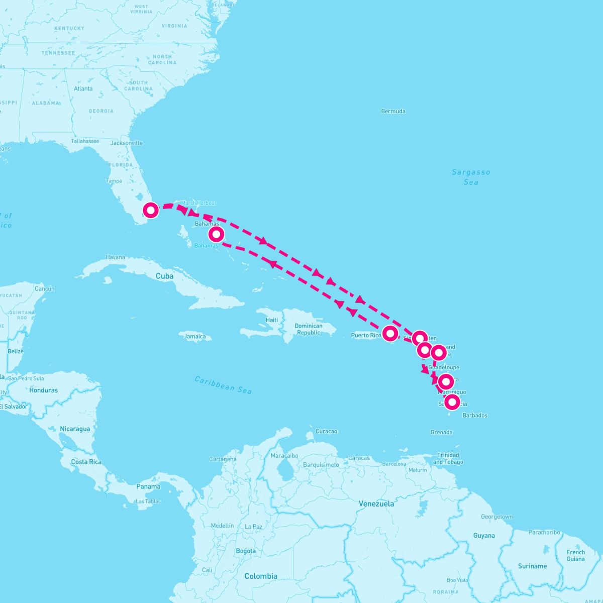 11 Night Eastern Caribbean Holiday: Windward & Leeward Islands (Ft. Lauderdale Roundtrip)