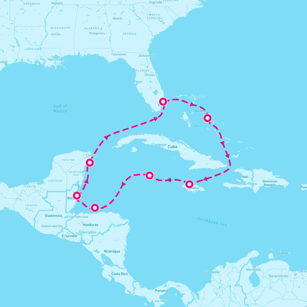 10 Night Western Caribbean: Greater Antilles Belize & Mexico (Ft. Lauderdale Roundtrip)