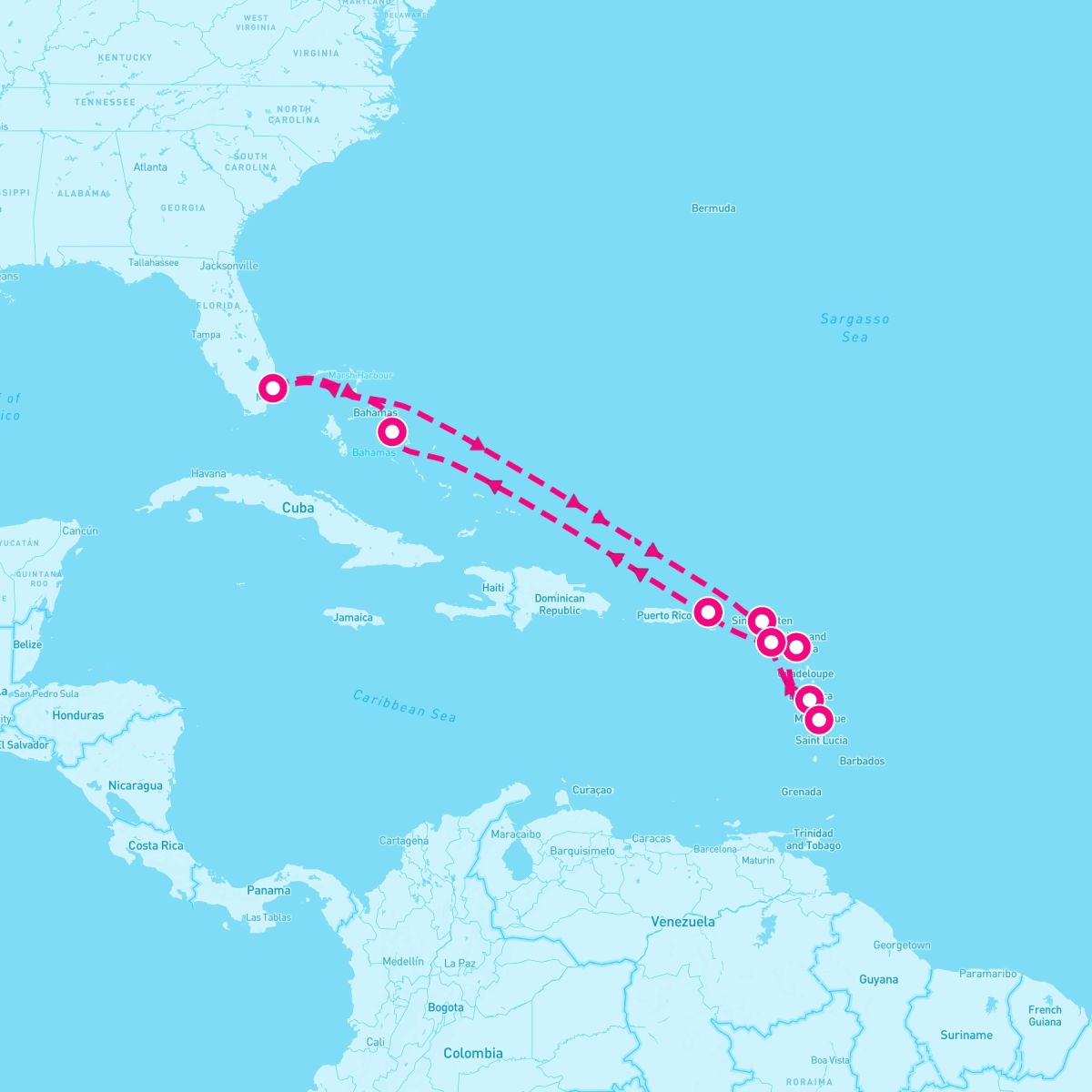 11 Night Eastern Caribbean: Windward & Leeward Islands (Ft. Lauderdale Roundtrip)