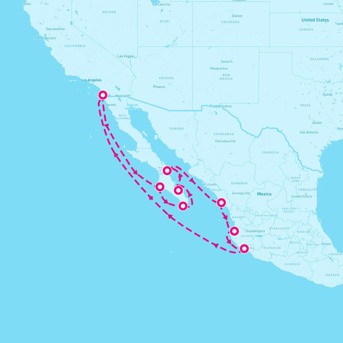 11 Night Mexican Riviera & Sea Of Cortez (San Diego Roundtrip)