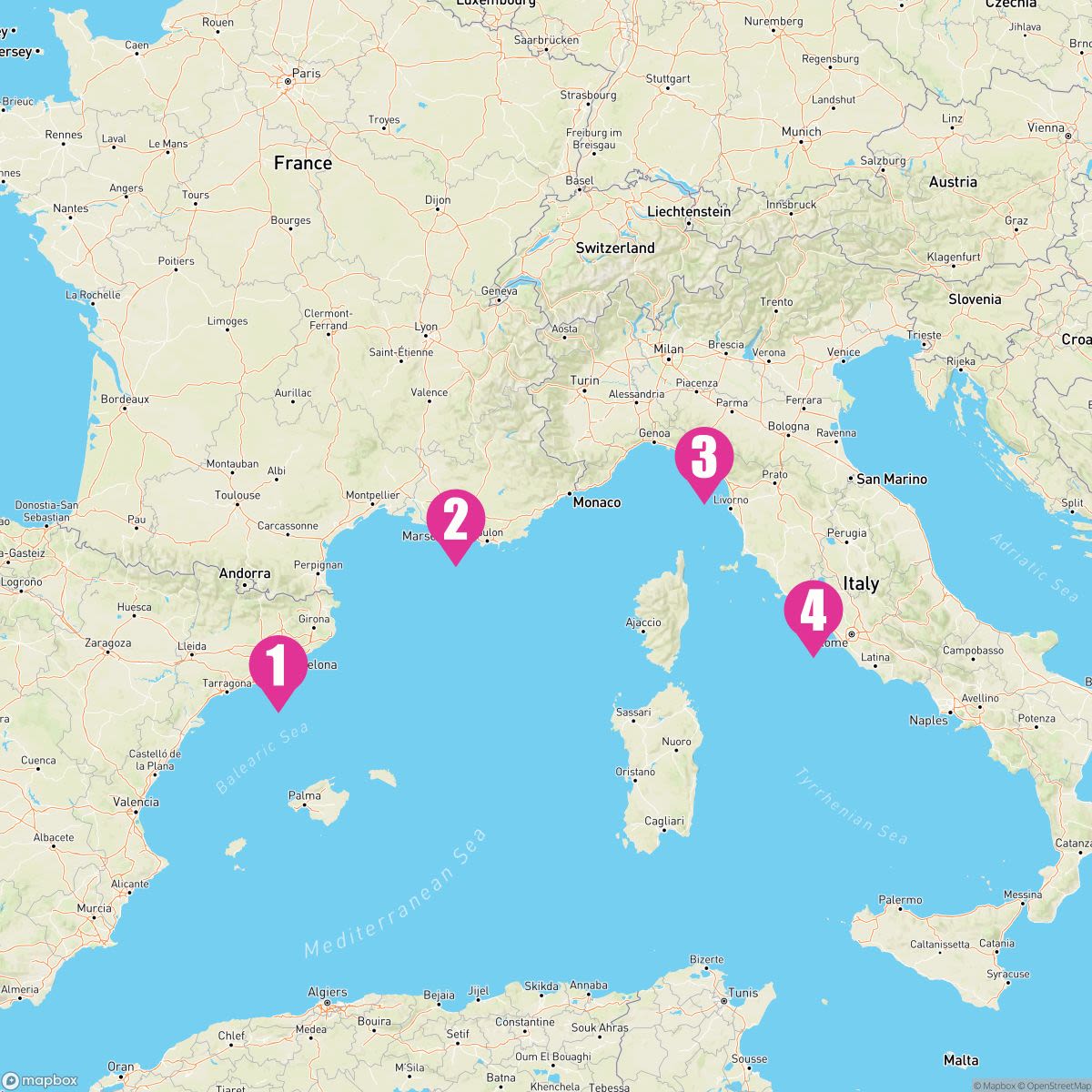 5 Night France & Italy (Barcelona Roundtrip)