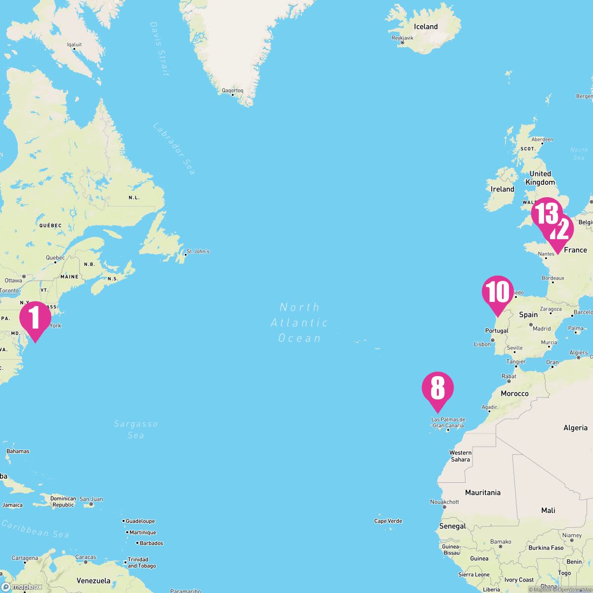 12 Night Transatlantic - Eastbound (Cape Liberty To Southampton)