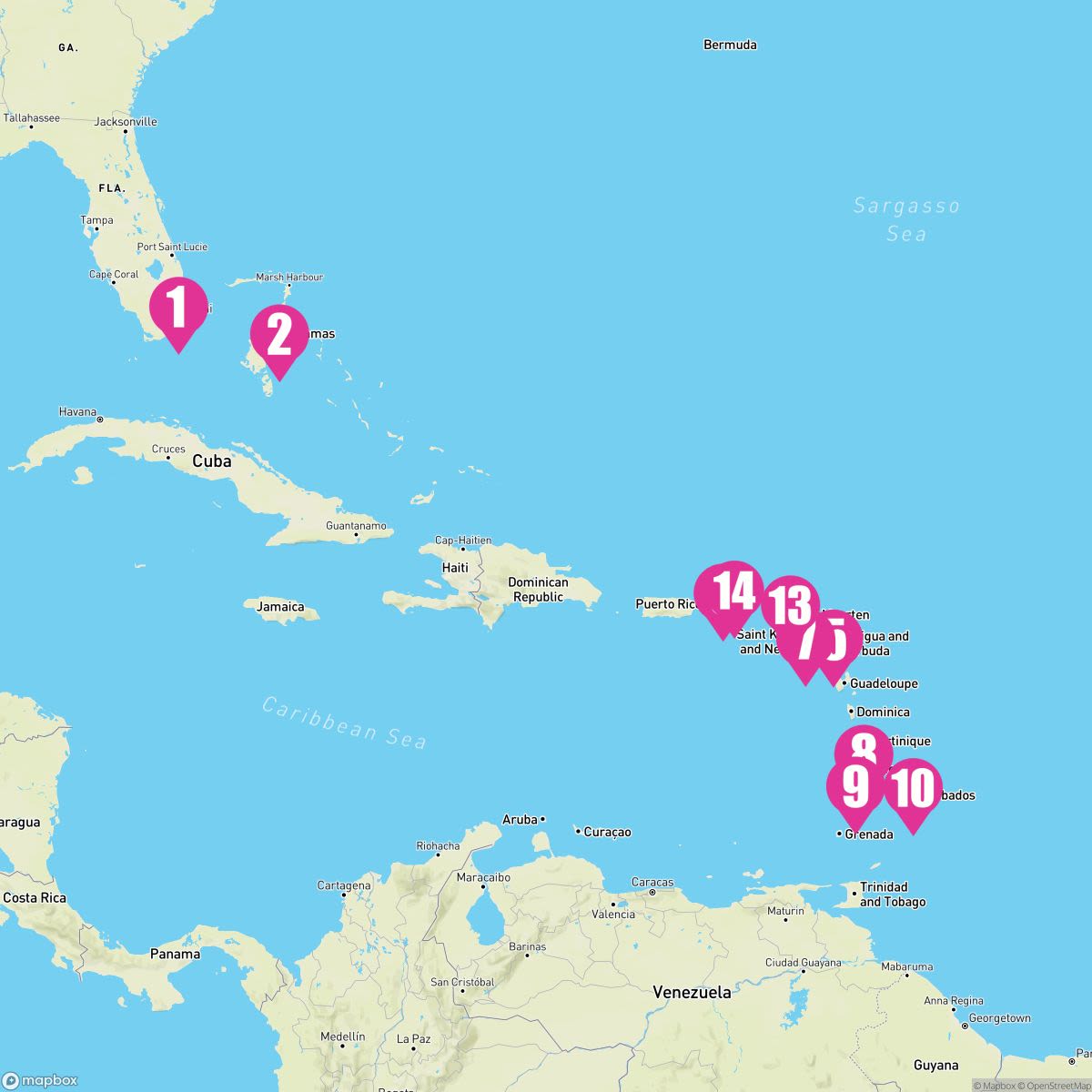 15 Night Caribbean Holiday Voyage (Miami Roundtrip)