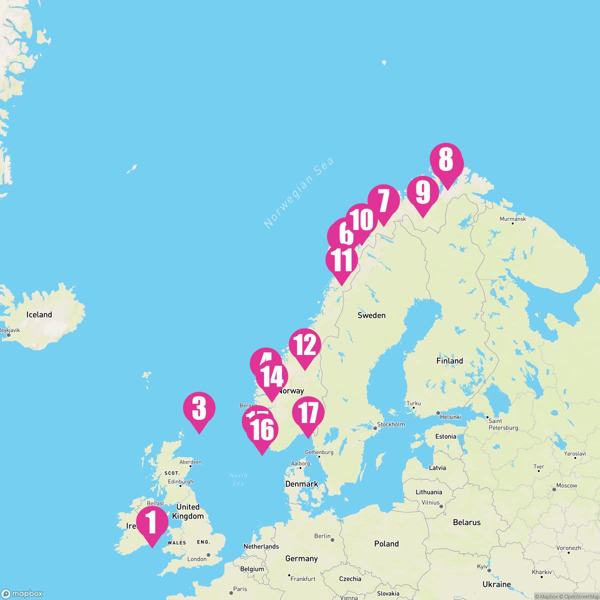 17 Night Norway Intensive (Dublin To Oslo)