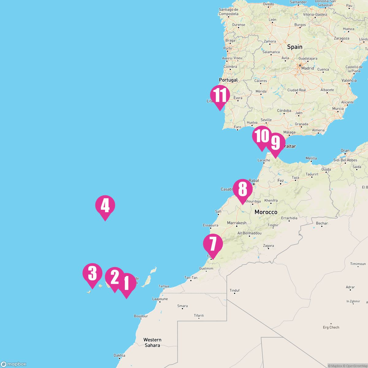 11 Night Atlantic Isles & Morocco Voyage (Gran Canaria To Lisbon)