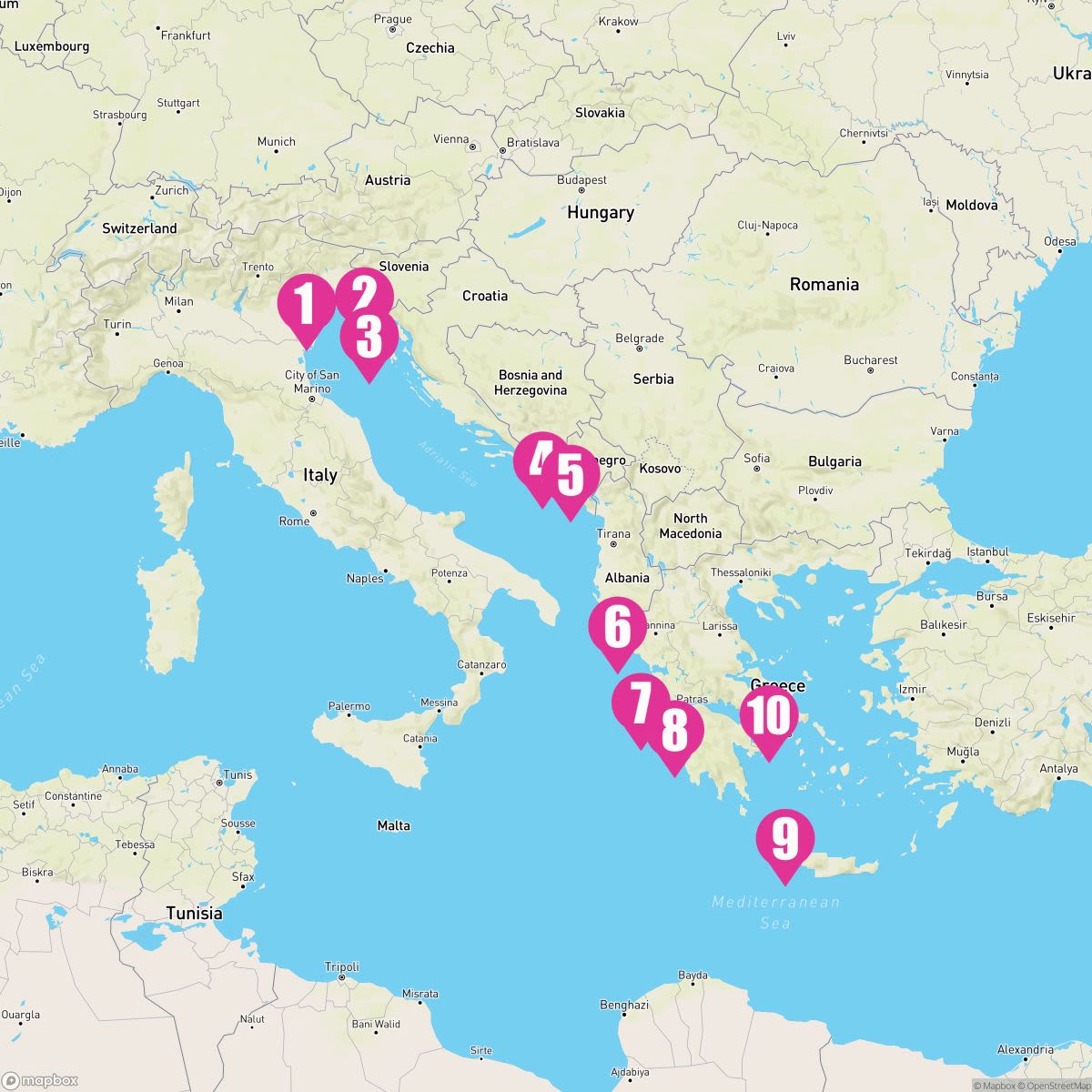 9 Night Adriatic Wonders (Venice To Athens)