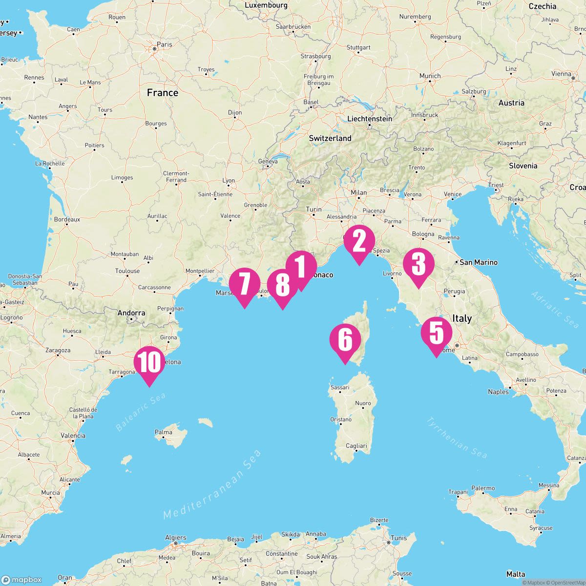 10 Night Grand Prix & Rivieras (Nice To Barcelona)