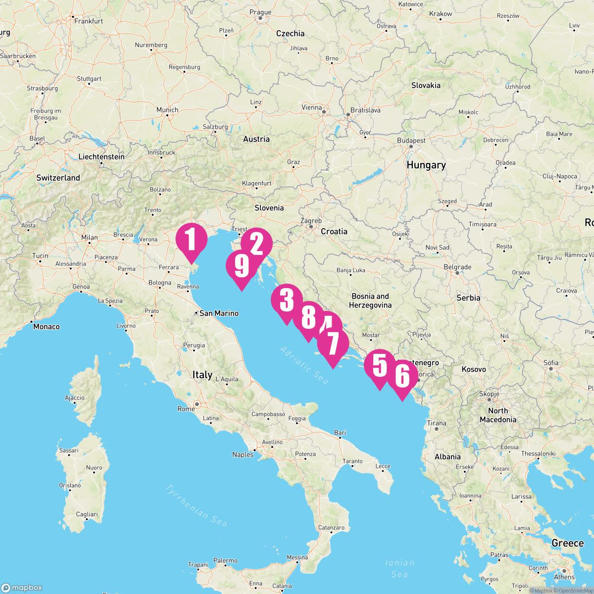 9 Night Croatia Intensive (Venice Roundtrip)