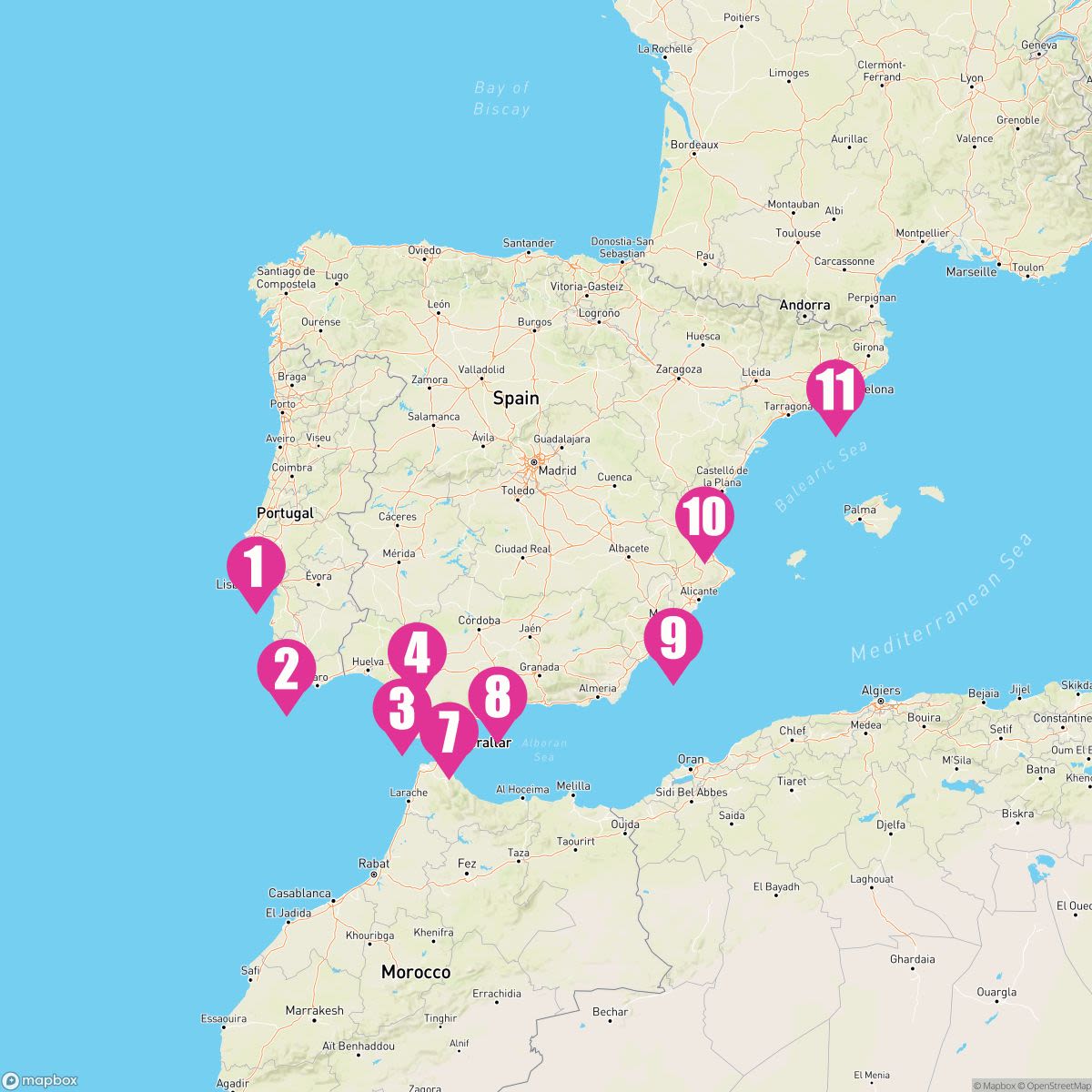 10 Night Spain Intensive (Lisbon To Barcelona)