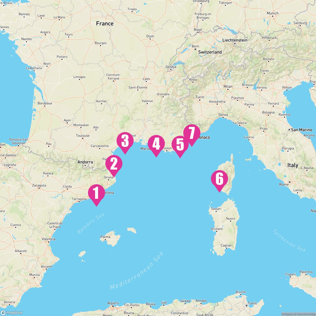 7 Night France Intensive (Barcelona To Nice)