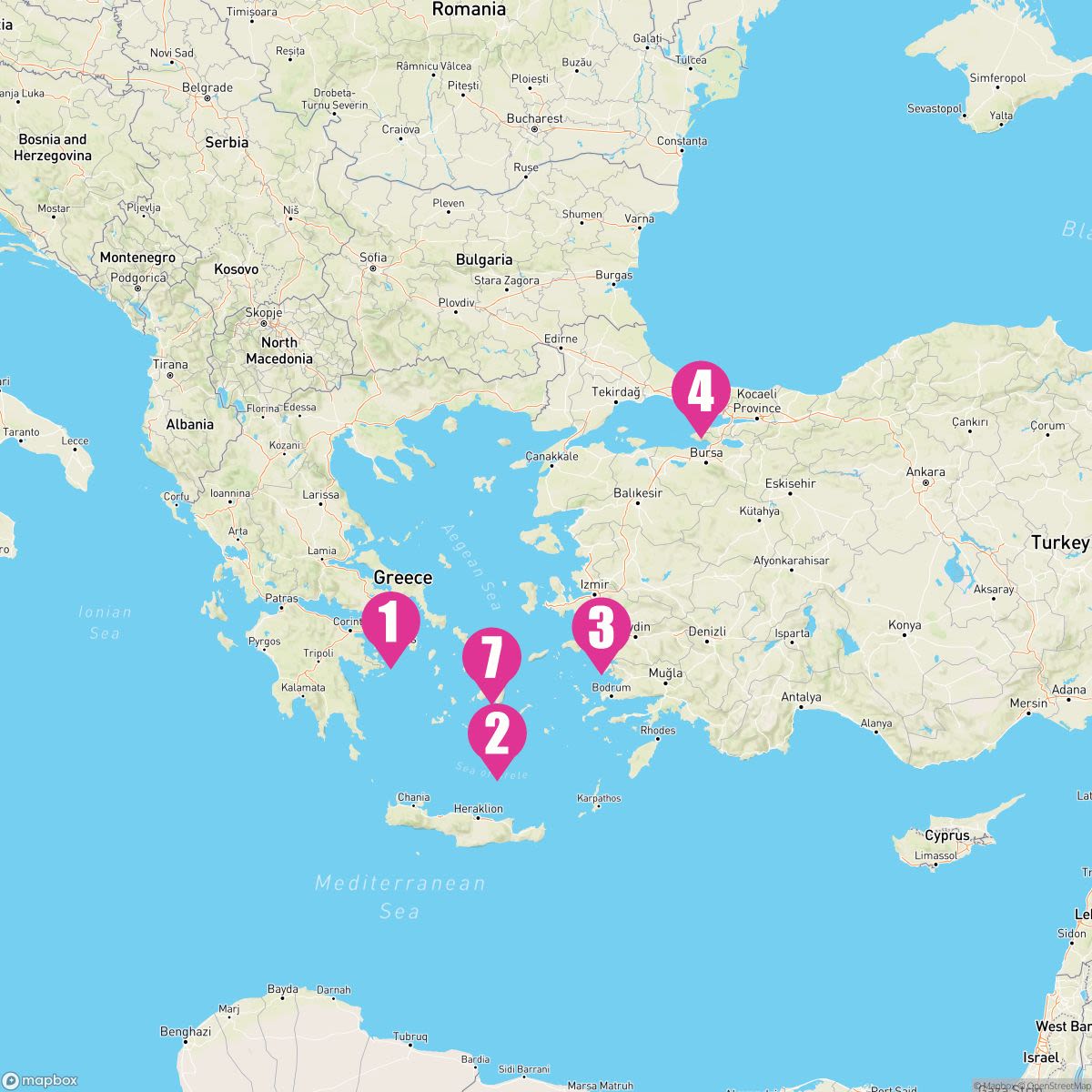 7 Night Greek Isles & Turkey (Athens Roundtrip)