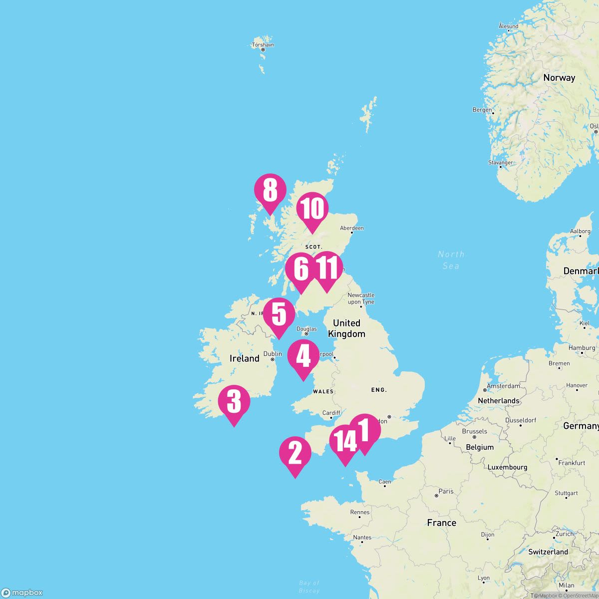 14 Night Ireland Scottish Highlands & Wales (Southampton Roundtrip)