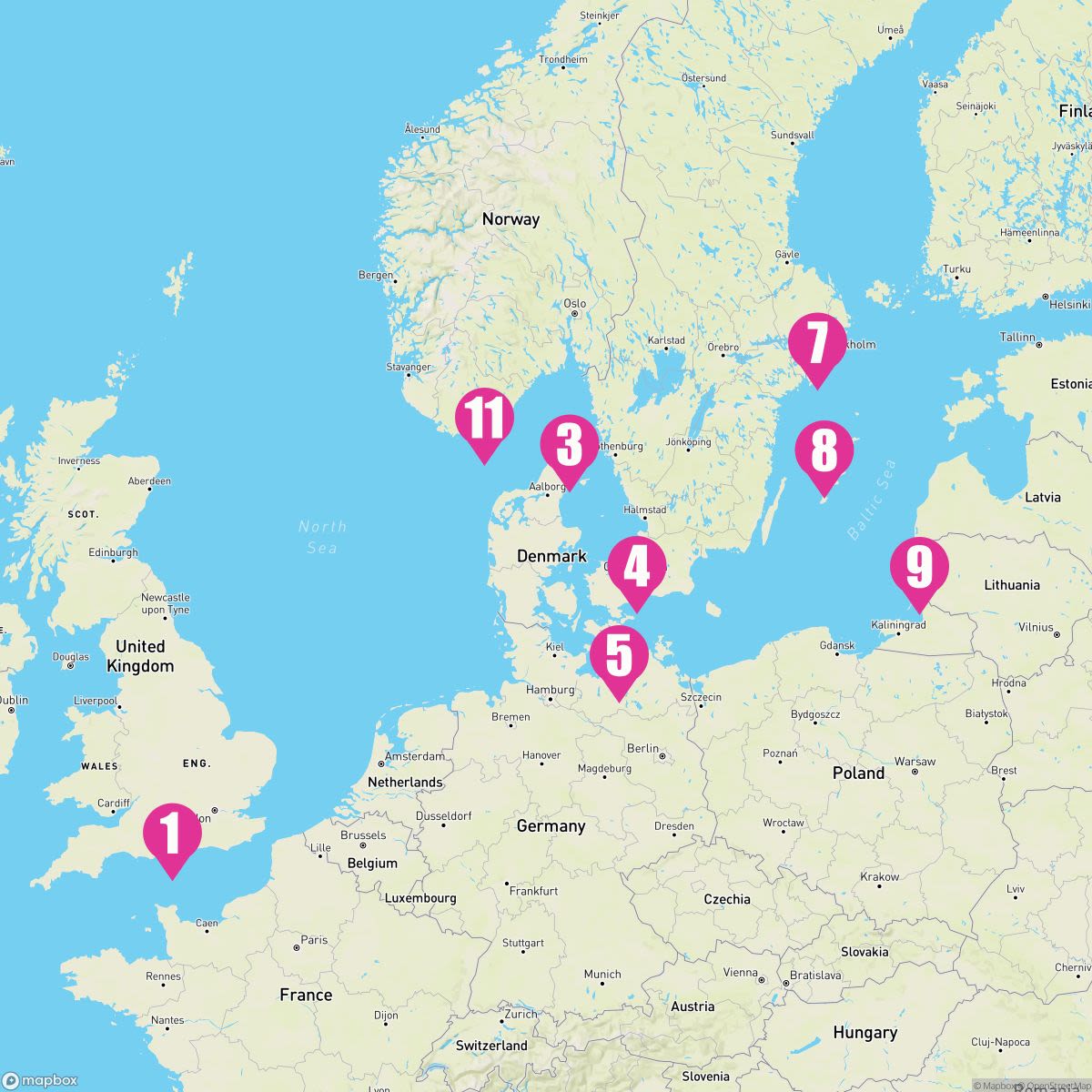 12 Night Norway Denmark & Sweden (Southampton Roundtrip)