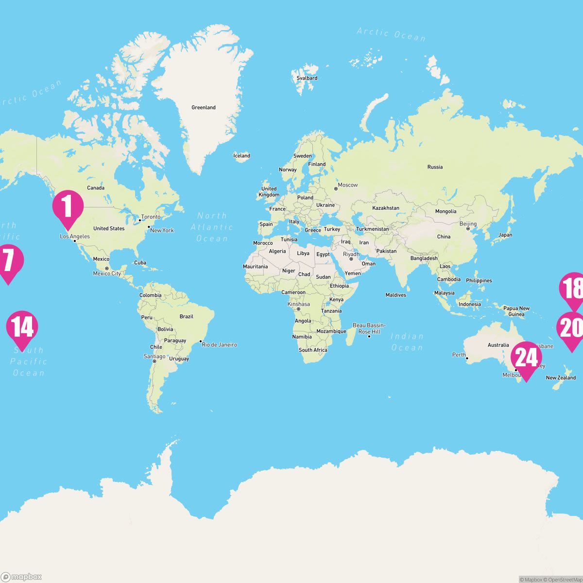 22 Night Carnival Journeys: Transpacific (Seattle To Sydney)
