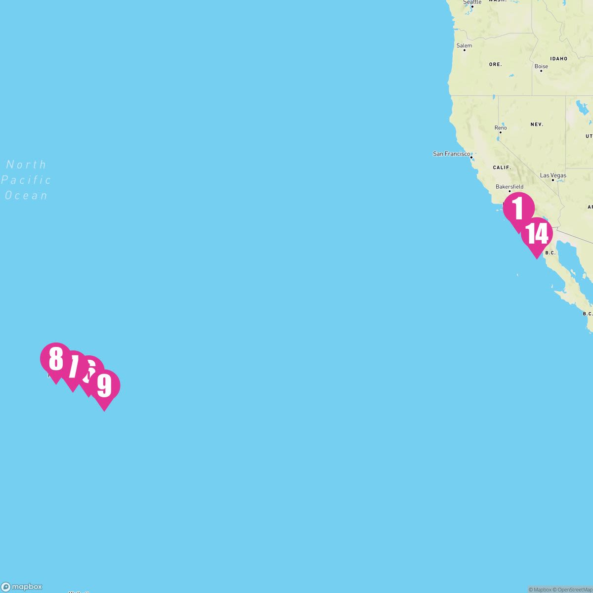 14 Night Hawaii: Carnival Journeys (Los Angeles Roundtrip)