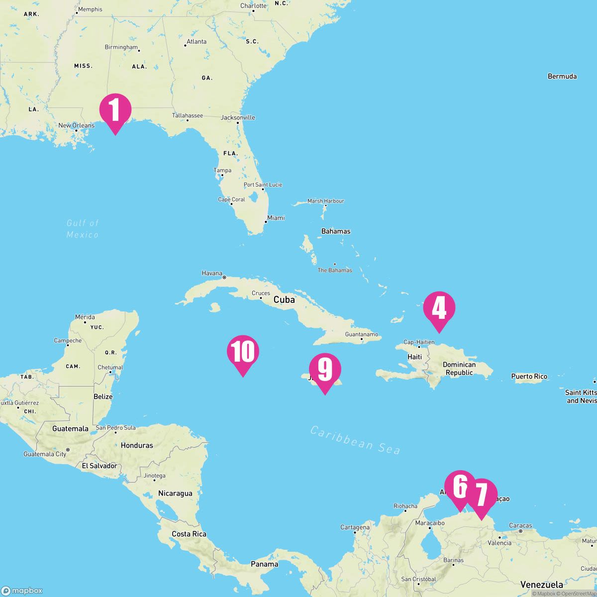 12 Night Southern Caribbean Carnival Journeys (Mobile Roundtrip)