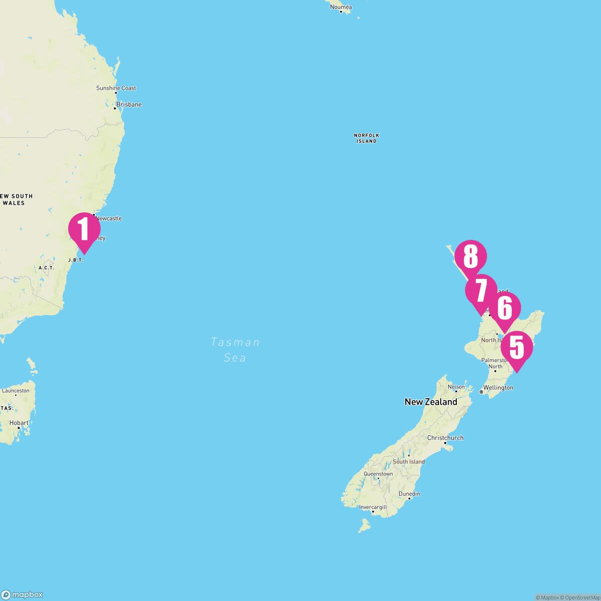 10 Night South Pacific (Sydney Roundtrip)