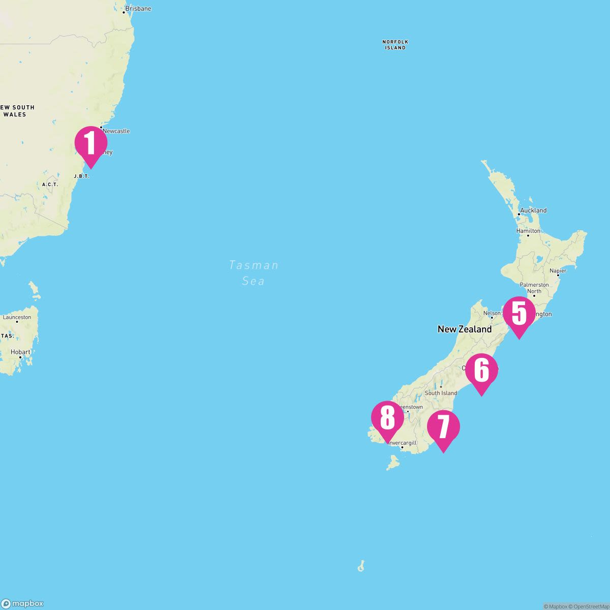 10 Night New Zealand - Carnival Journeys (Sydney Roundtrip)