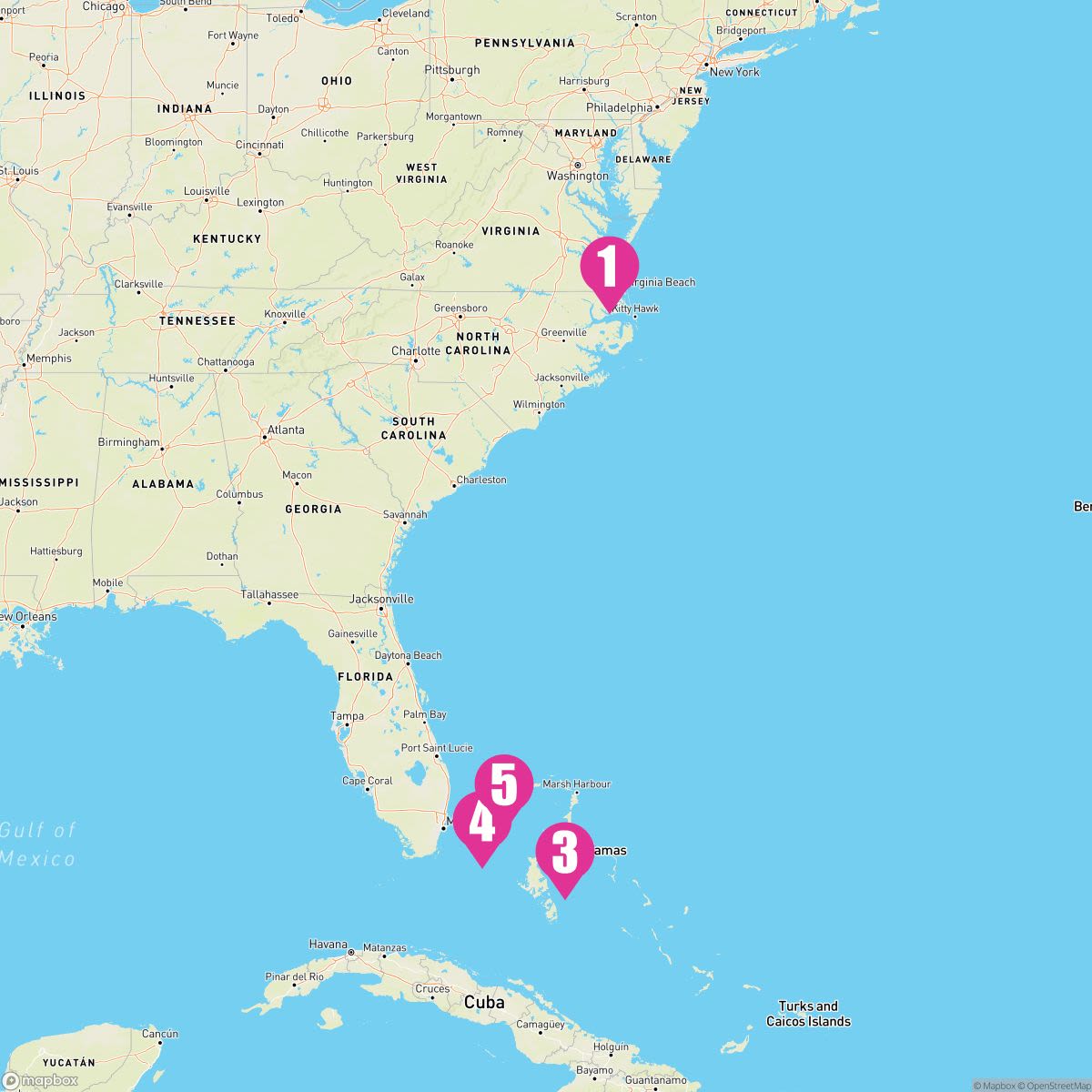 6 Night Bahamas (Norfolk Roundtrip)