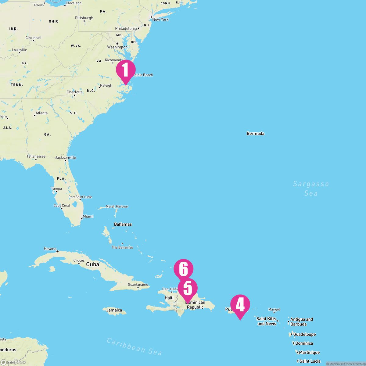 8 Night Eastern Caribbean (Norfolk Roundtrip)
