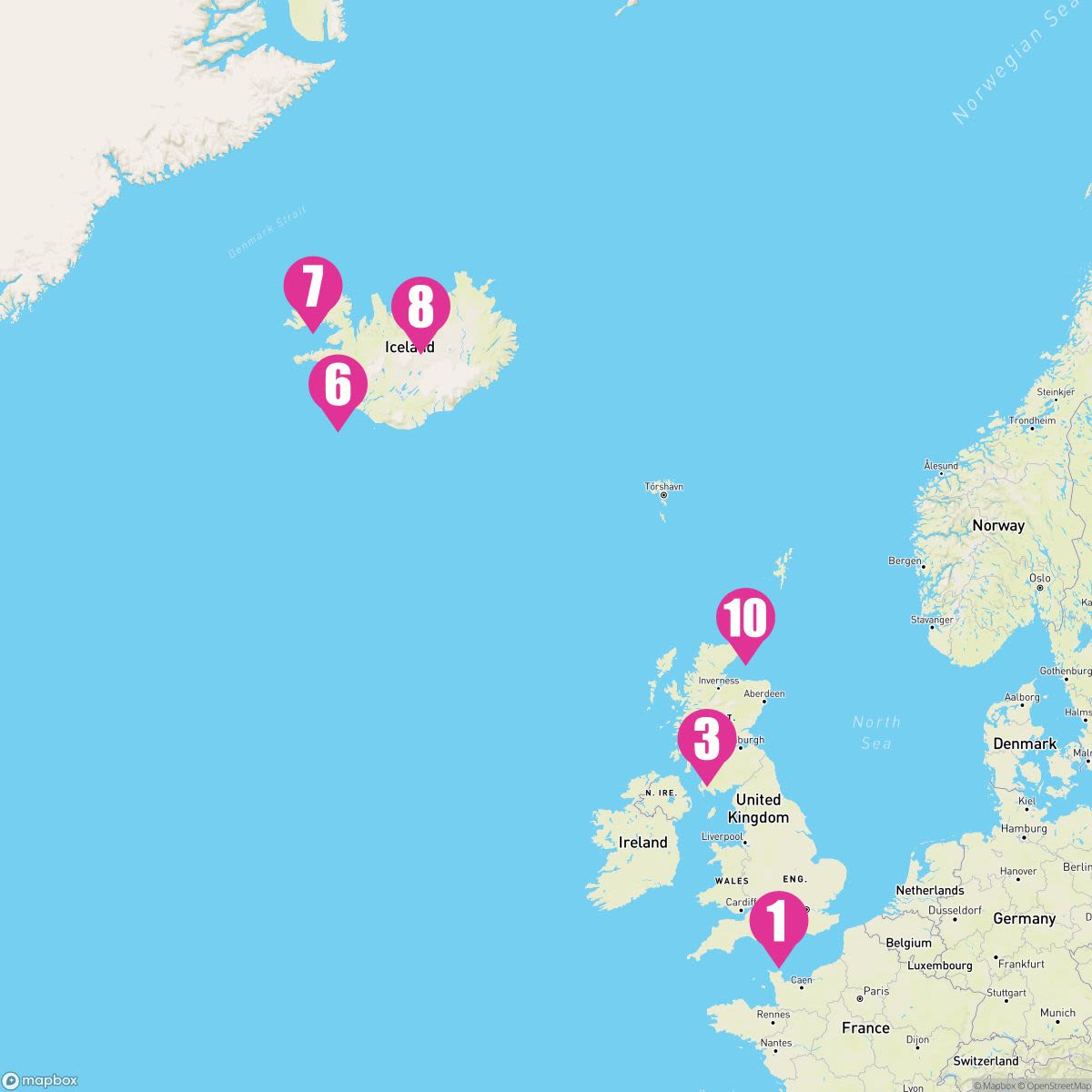 11 Night Iceland & Ireland (Southampton Roundtrip)