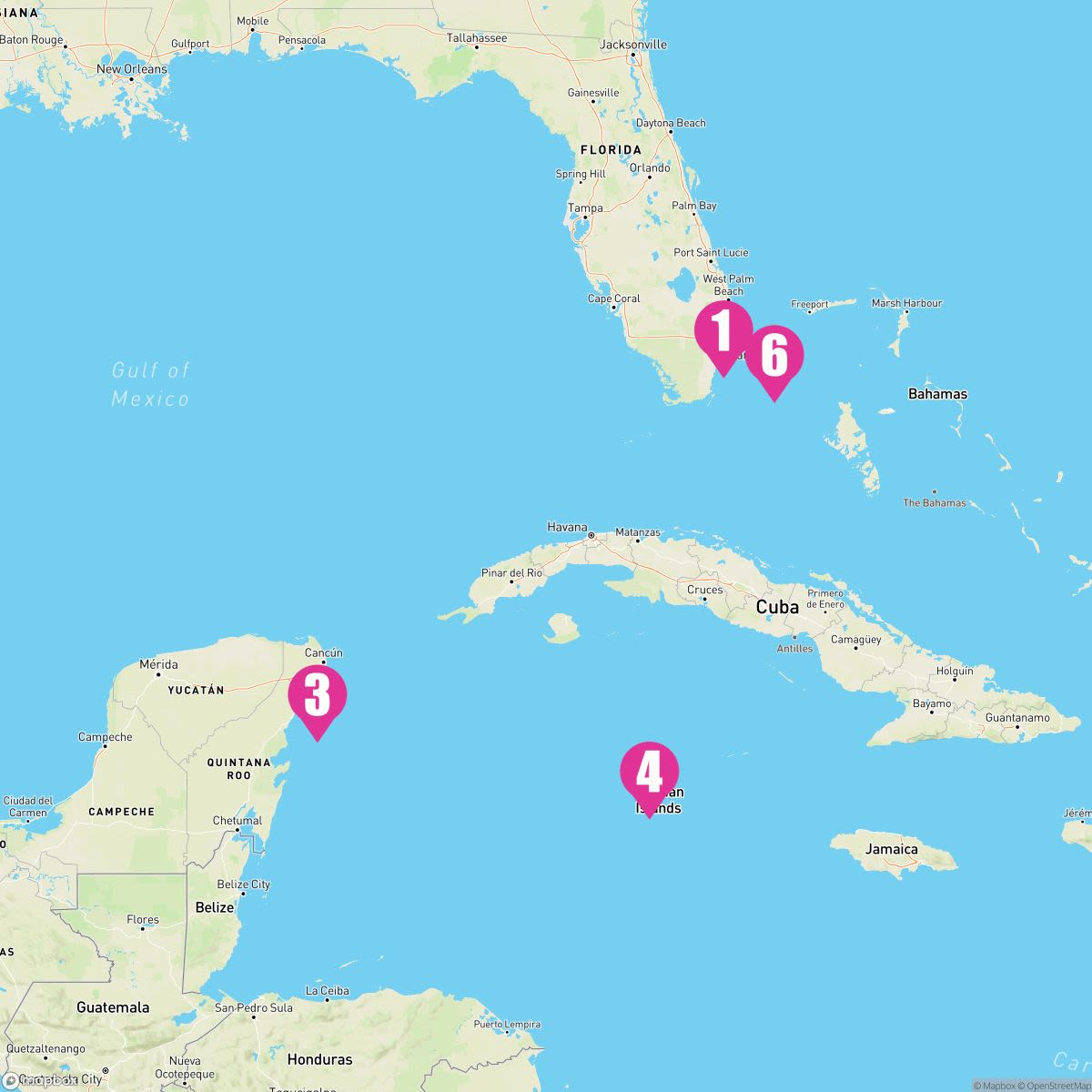 6 Night Bahamas Mexico & Cayman (Ft. Lauderdale Roundtrip)