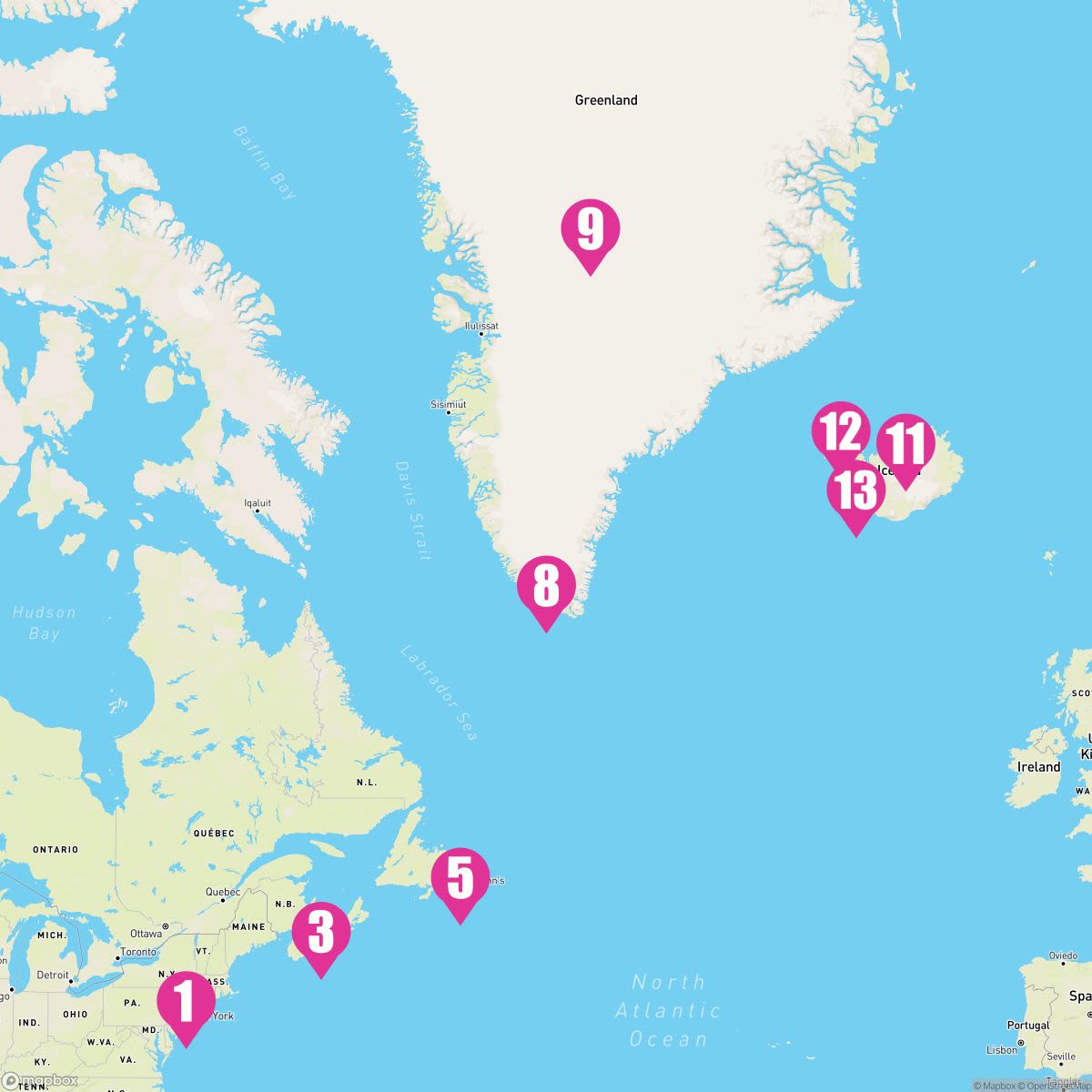 12 Night Greenland & Iceland (Cape Liberty To Reykjavik)
