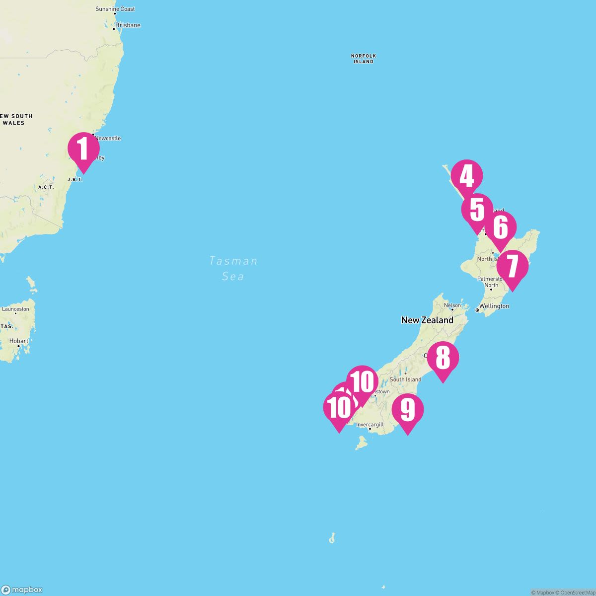 12 Night New Zealand (Sydney Roundtrip)