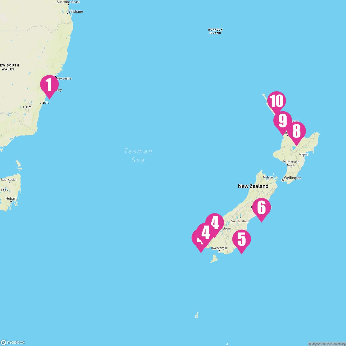 12 Night New Zealand (Sydney Roundtrip)
