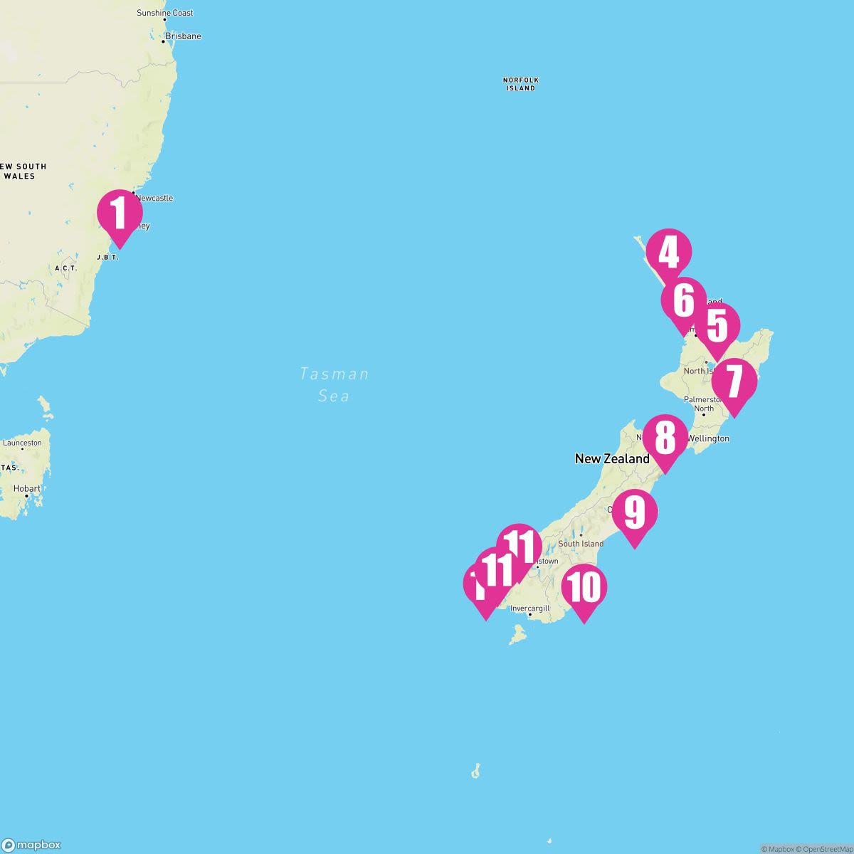 13 Night New Zealand (Sydney Roundtrip)