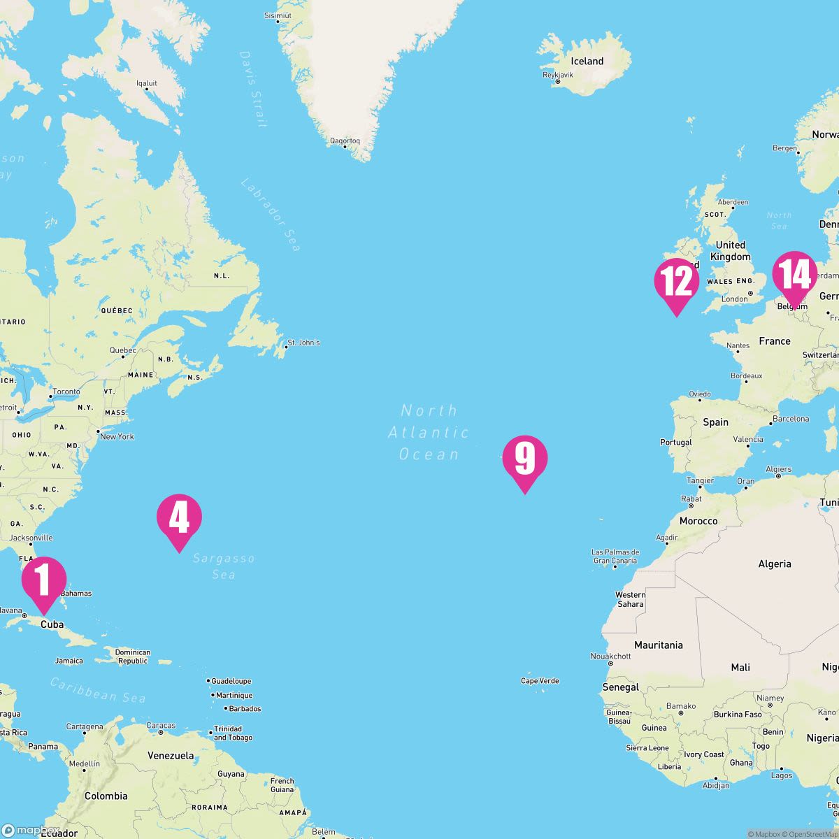 13 Night Western Europe Transatlantic (Ft. Lauderdale To Amsterdam)