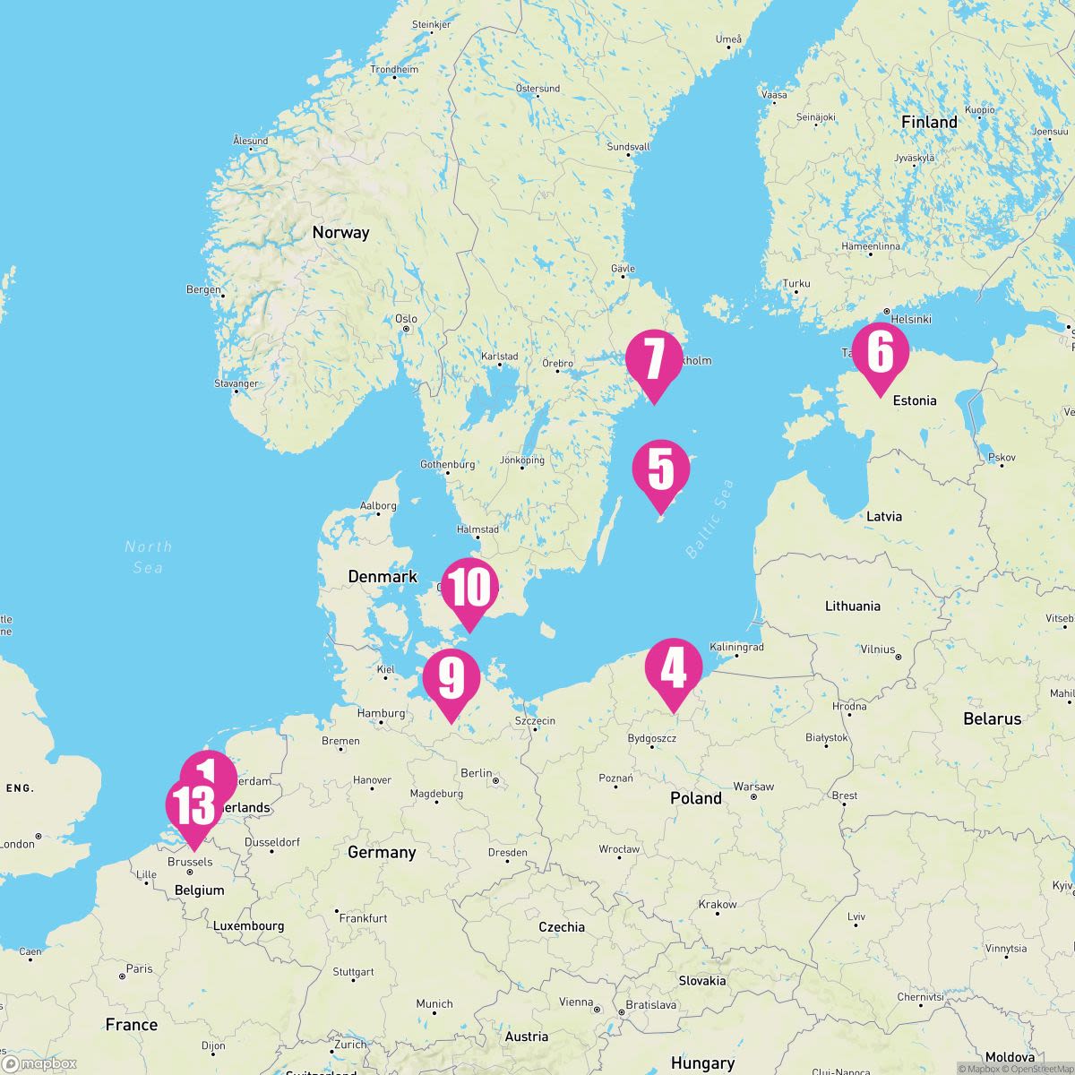 12 Night Best Of Scandinavia (Amsterdam To Rotterdam)