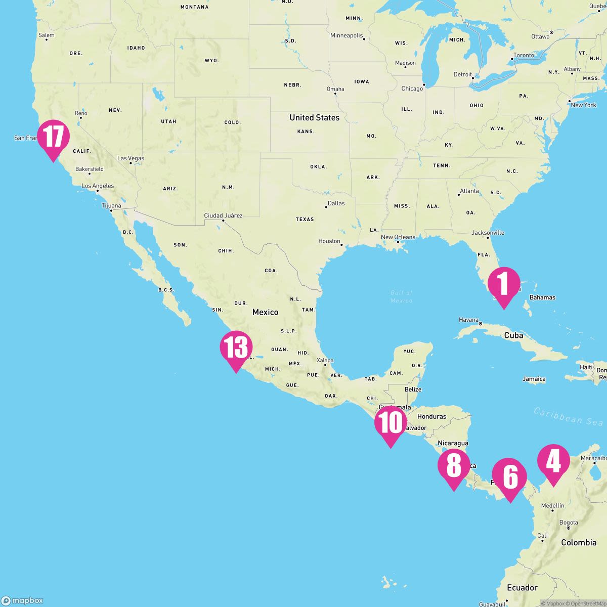 16 Night Panama Canal Ocean To Ocean (Ft. Lauderdale To San Francisco)