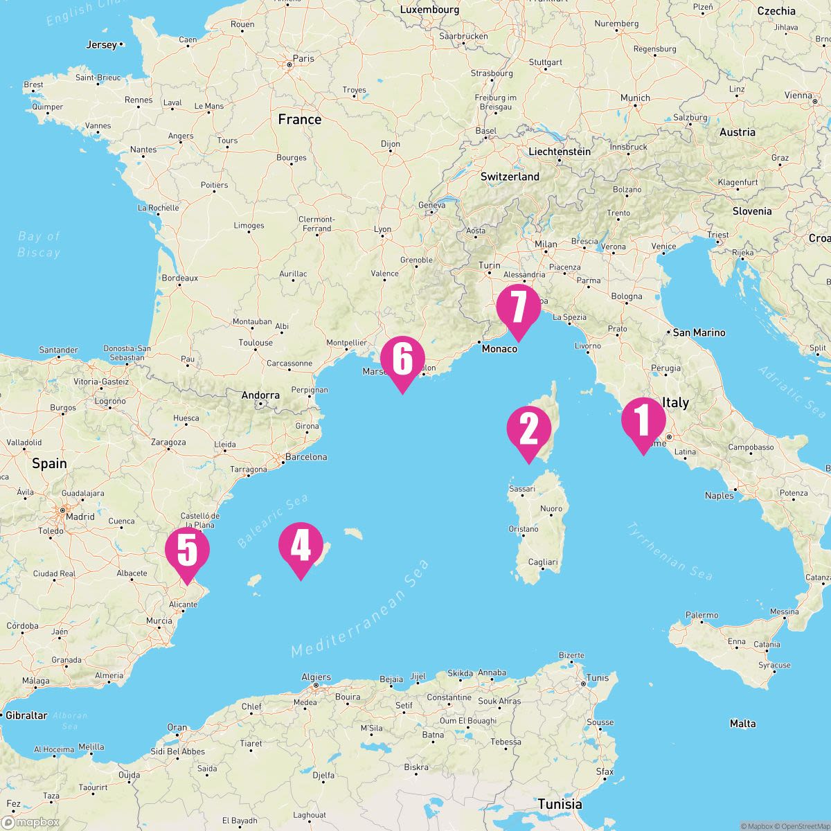 7 Night Western Mediterranean (Rome Roundtrip)