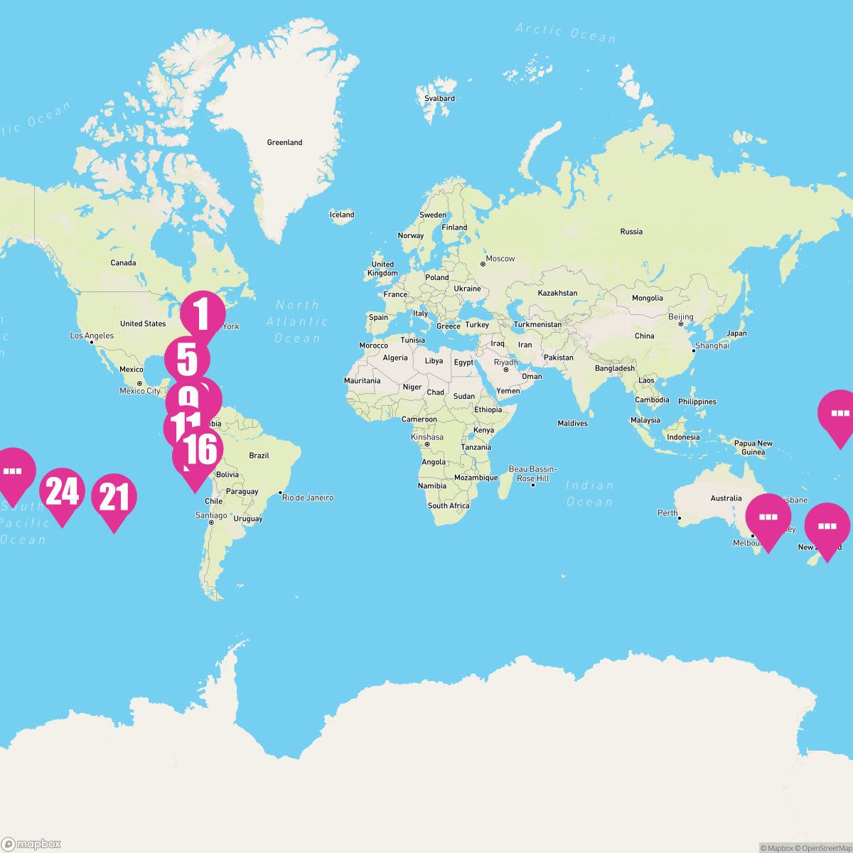 37 Night World Voyage Segment (New York To Sydney)