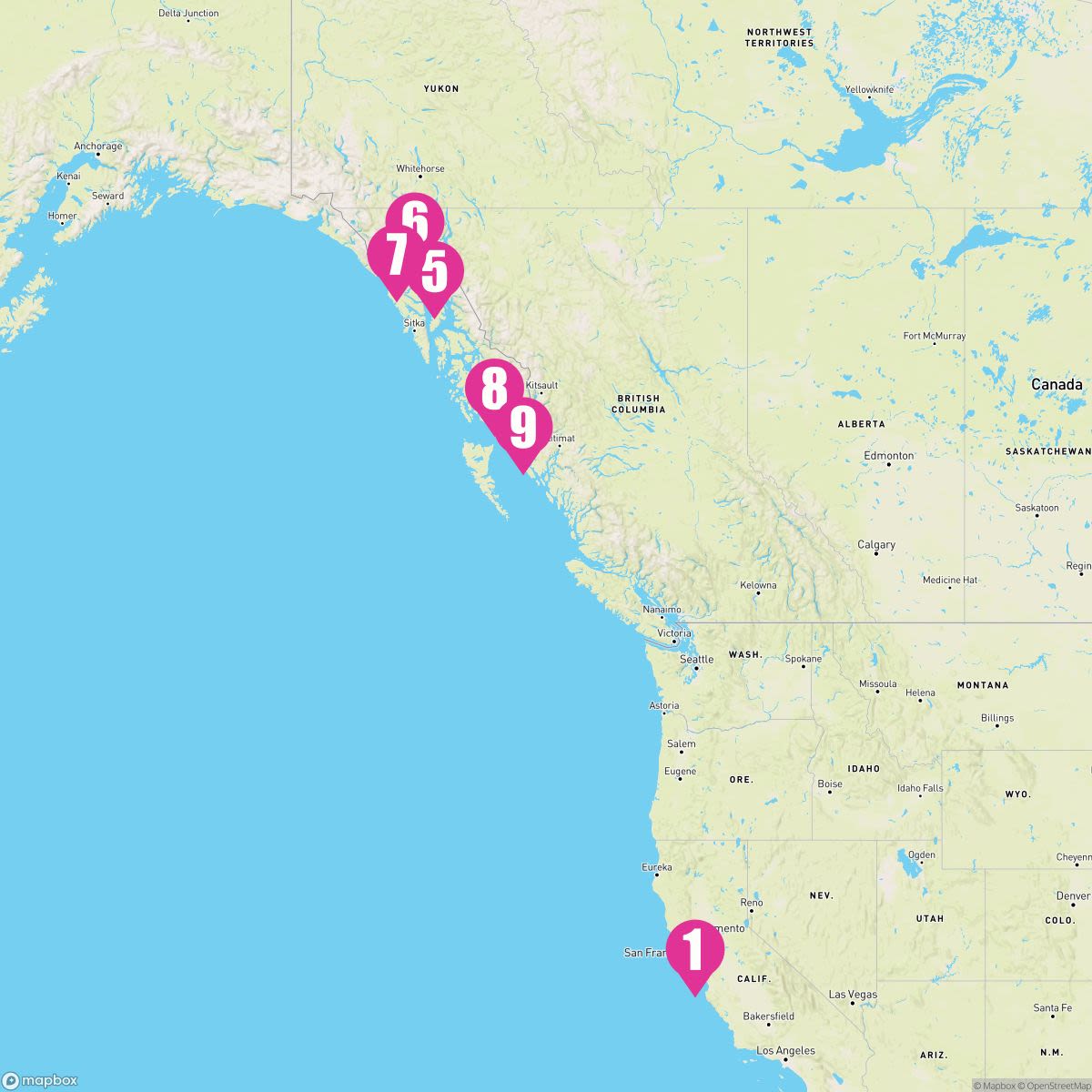 11 Night Alaska Inside Passage With Glacier Bay (San Francisco Roundtrip)