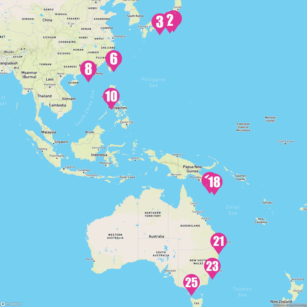 24 Night Asia & Australia (Tokyo To Melbourne)