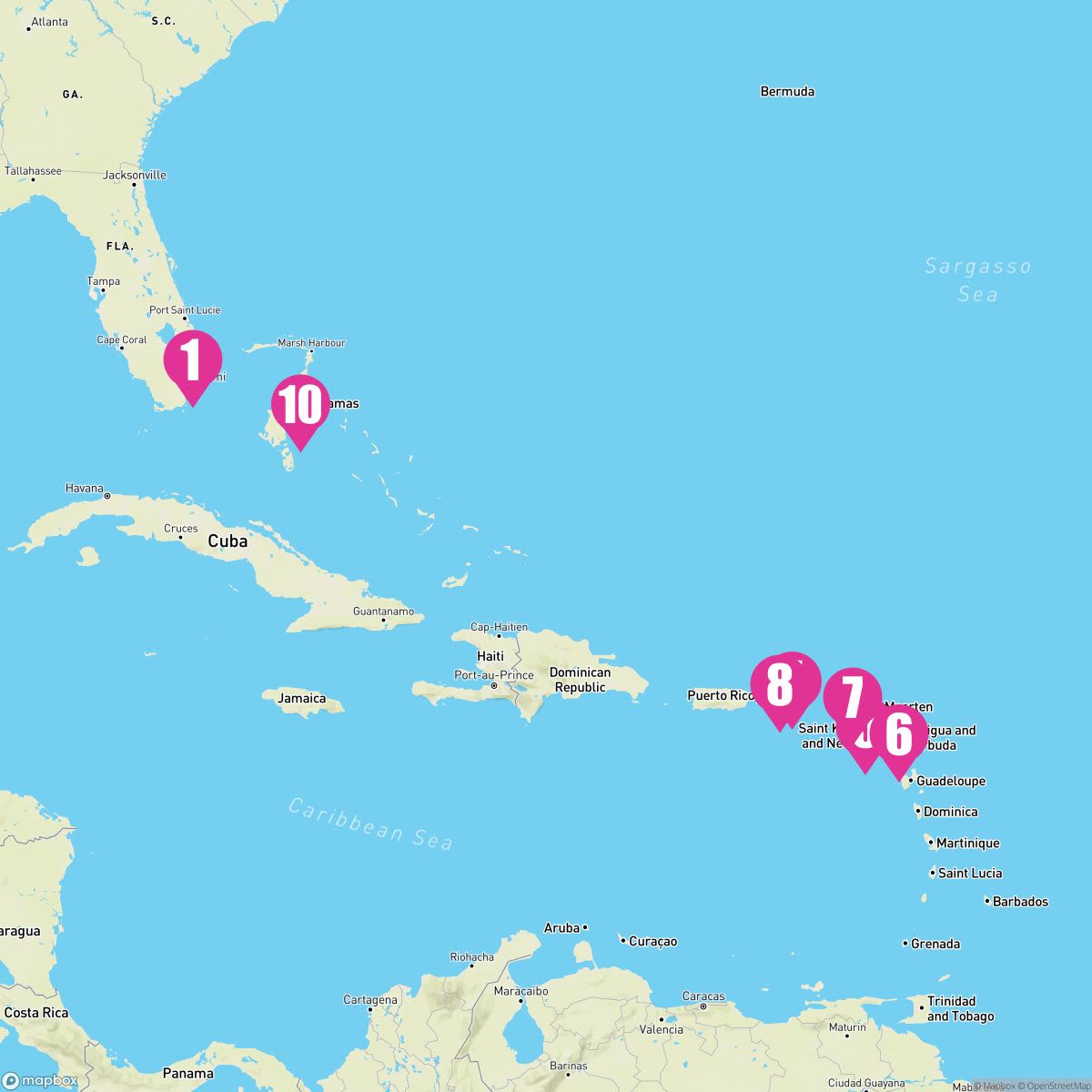 10 Night Eastern Caribbean With Tortola (Ft. Lauderdale Roundtrip)