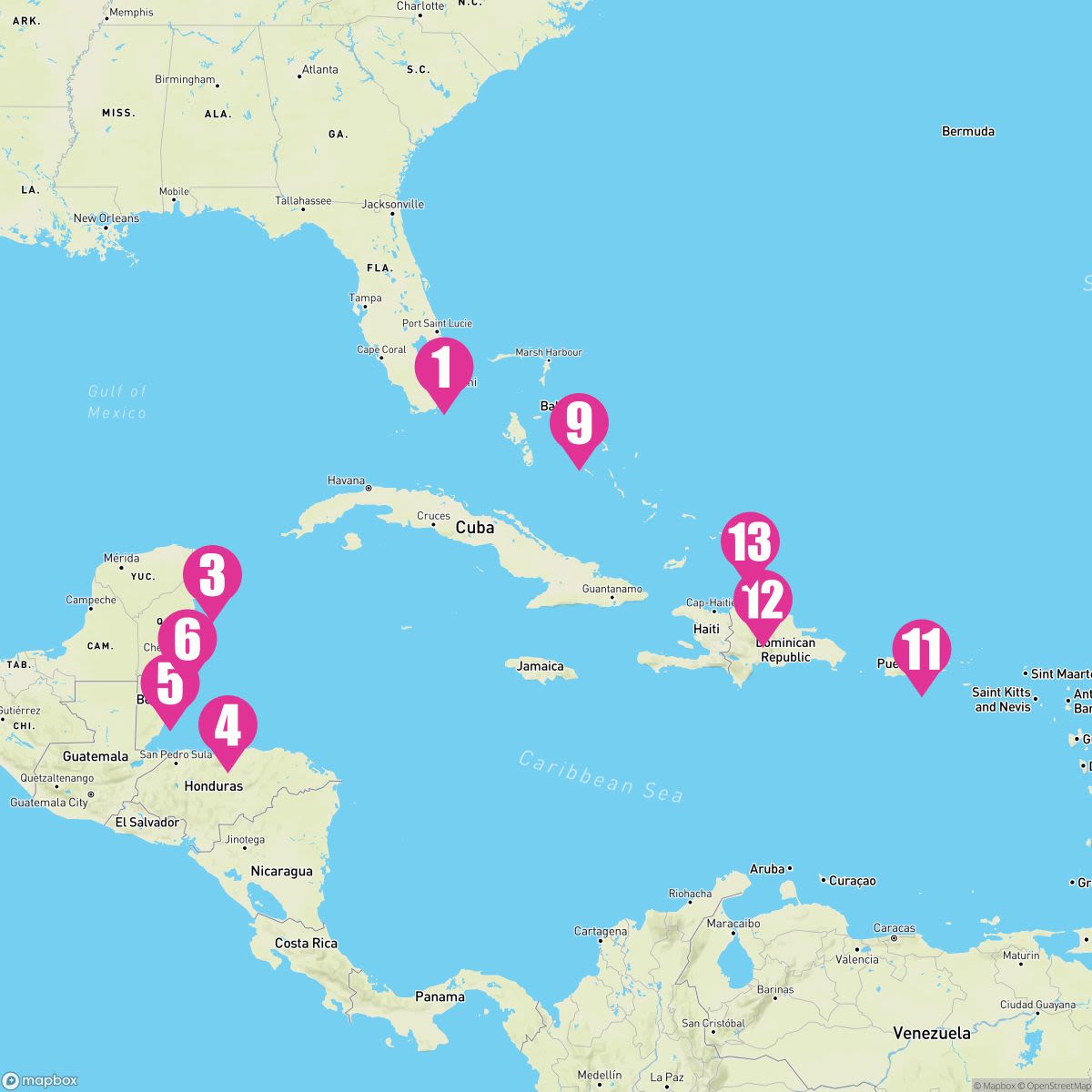 14 Night Caribbean East/West Adventurer (Ft. Lauderdale Roundtrip)